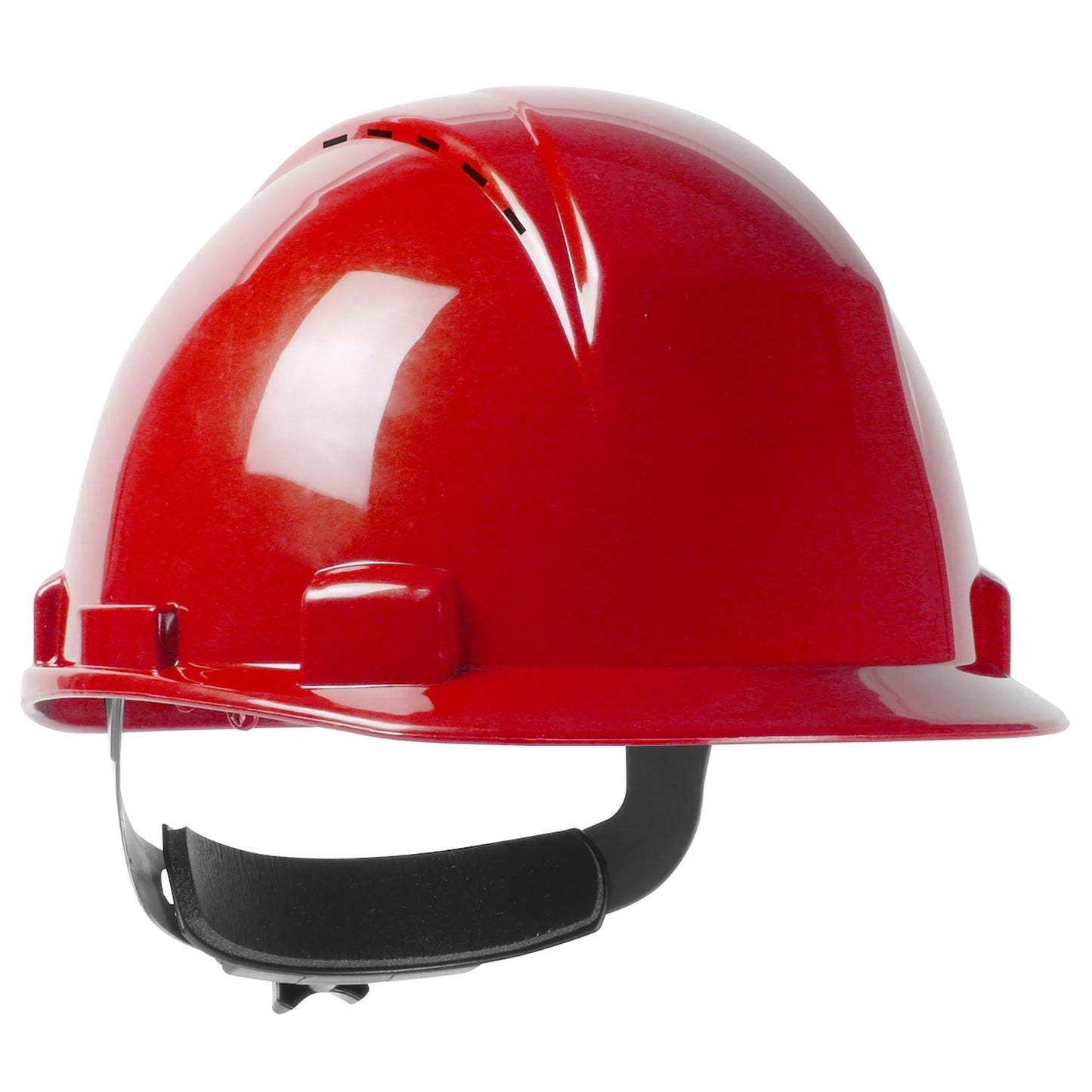 Hi-Vis Red Hard Hats - PIP - Lightweight Durable Design