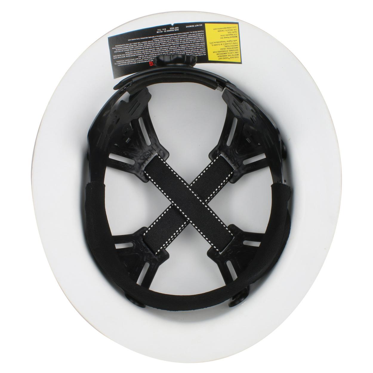 White Hard Hats - PIP - Durable Fiberglass Shell