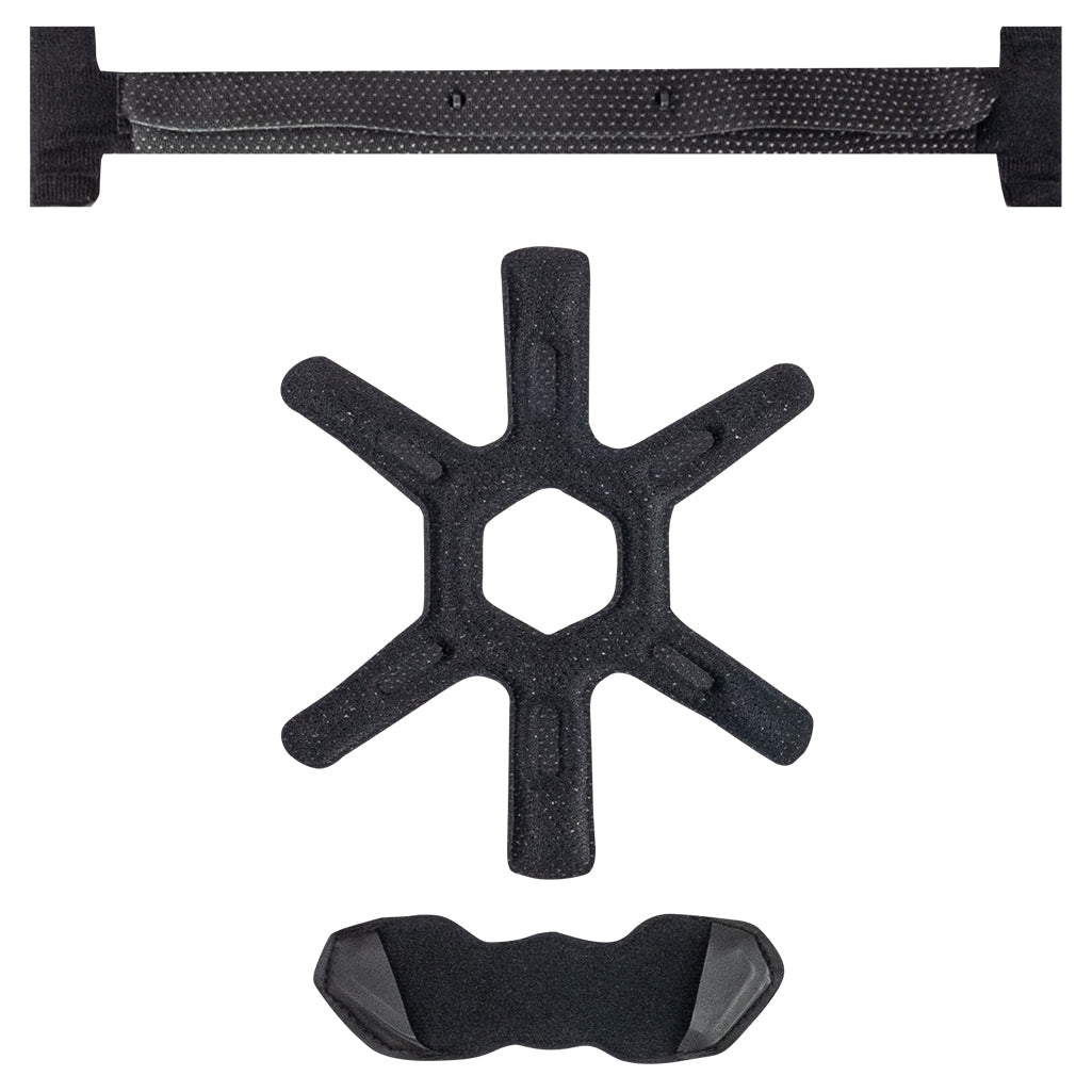 Black Hard Hat Pads - PIP - Comfortable Foam Kit