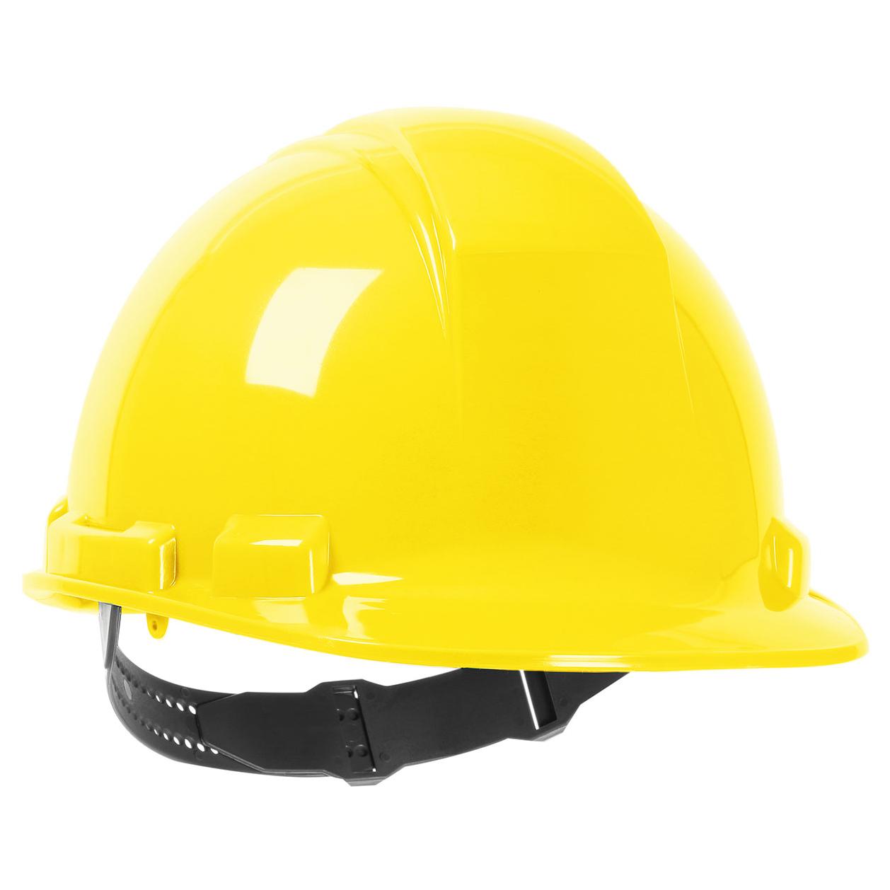 White Hard Hats - PIP - Durable Suspension System