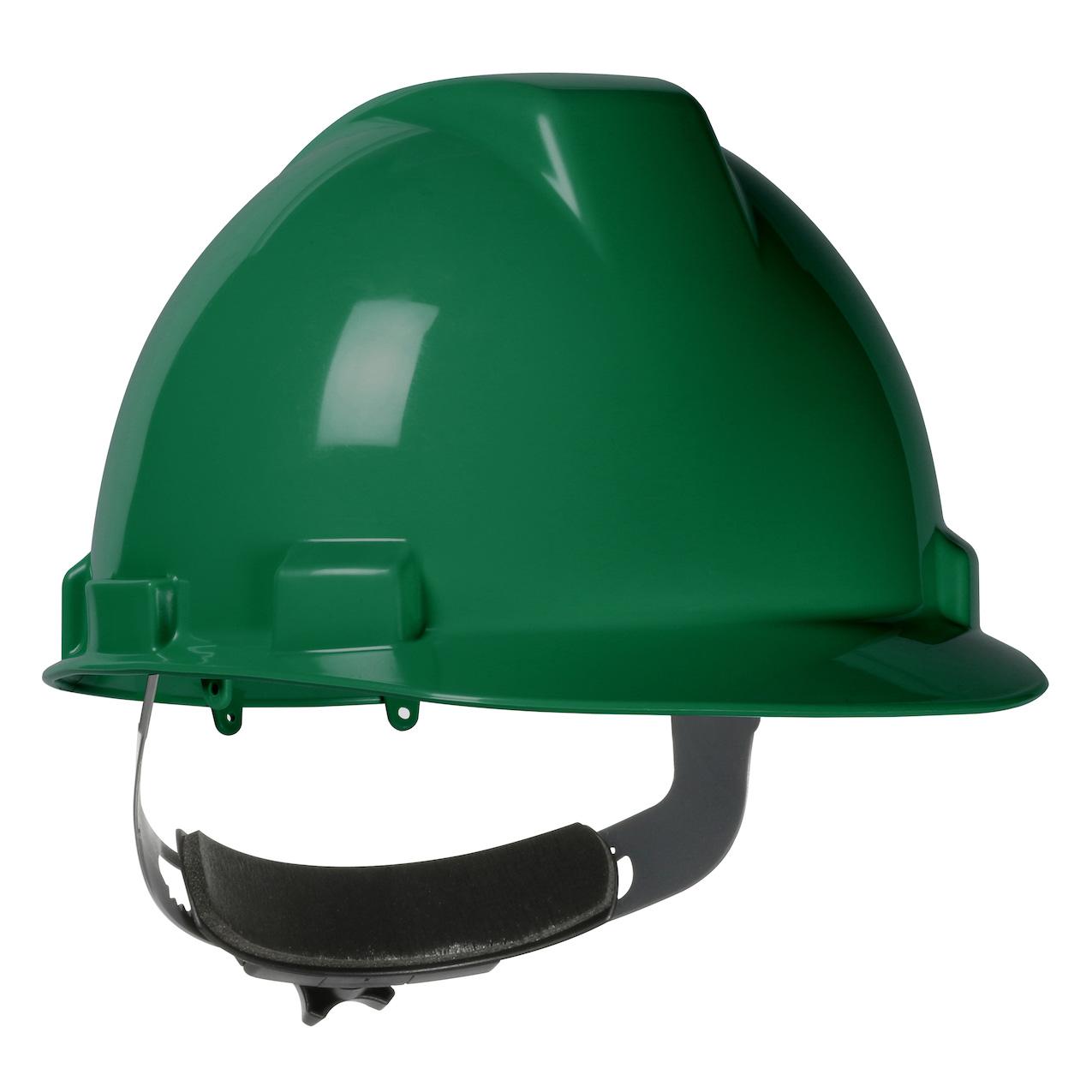 Dark Green Hard Hats - PIP - Lightweight Design