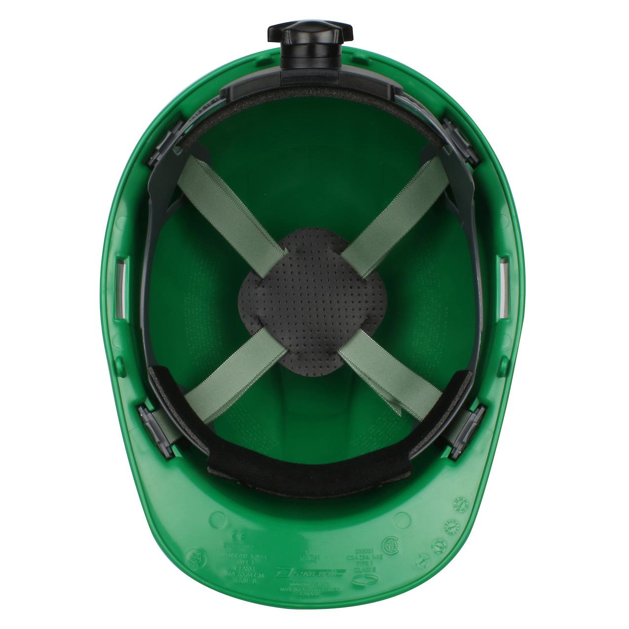 Dark Green Hard Hats - PIP - Lightweight Design