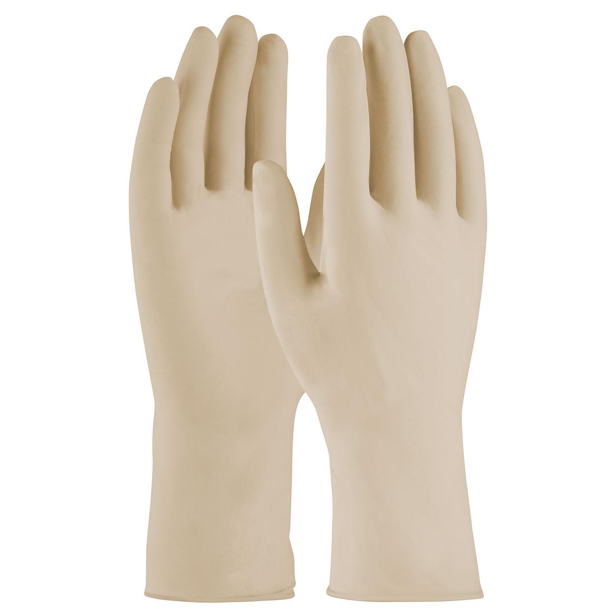 Tan Disposable Gloves - PIP - Latex Grip