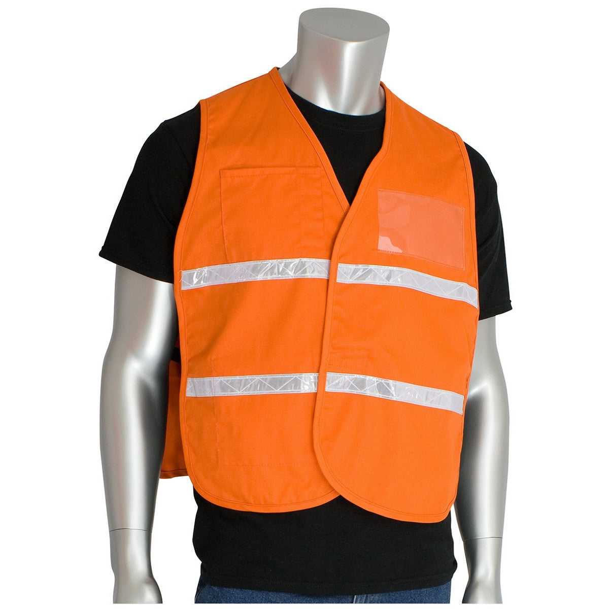 Black Safety Vests - PIP - Durable Polyester Design