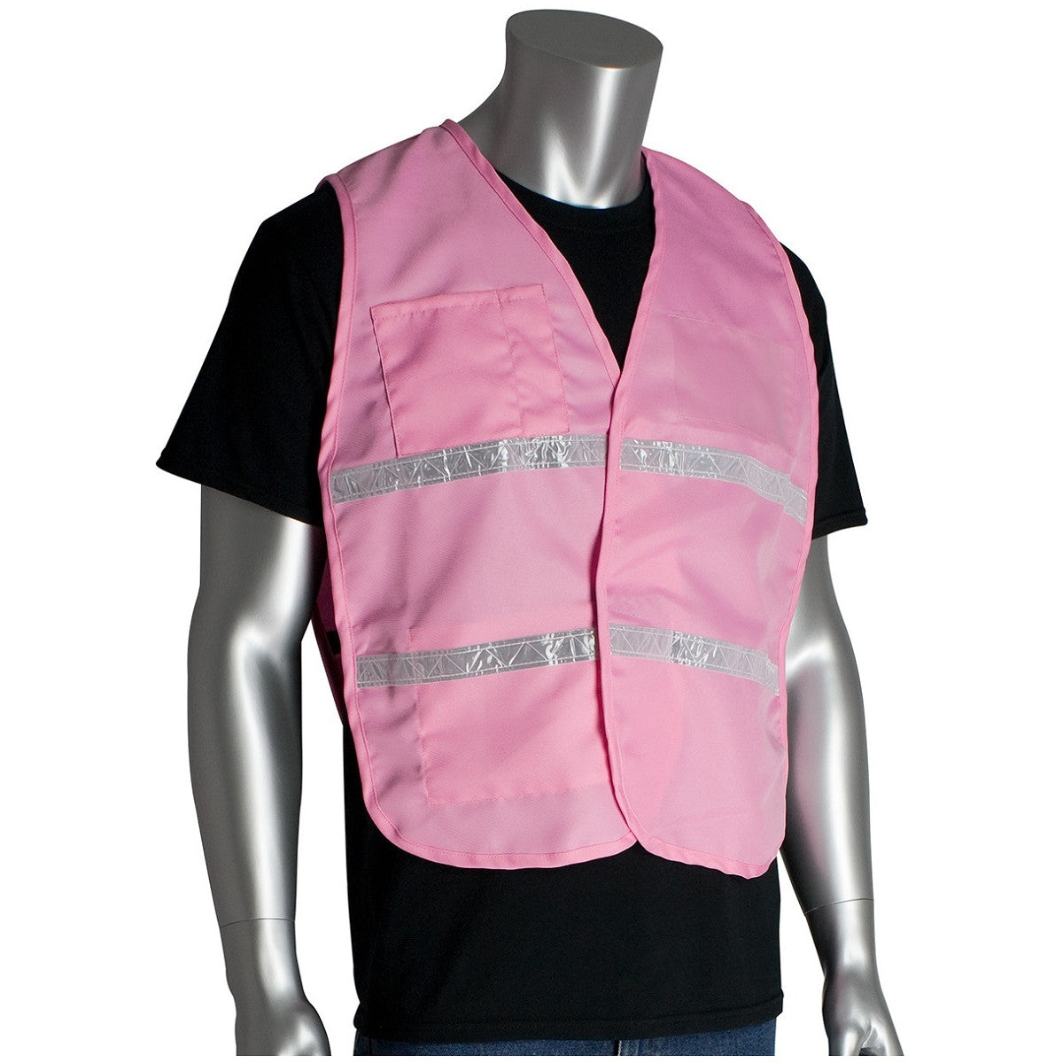 Black Safety Vests - PIP - Durable Polyester Design