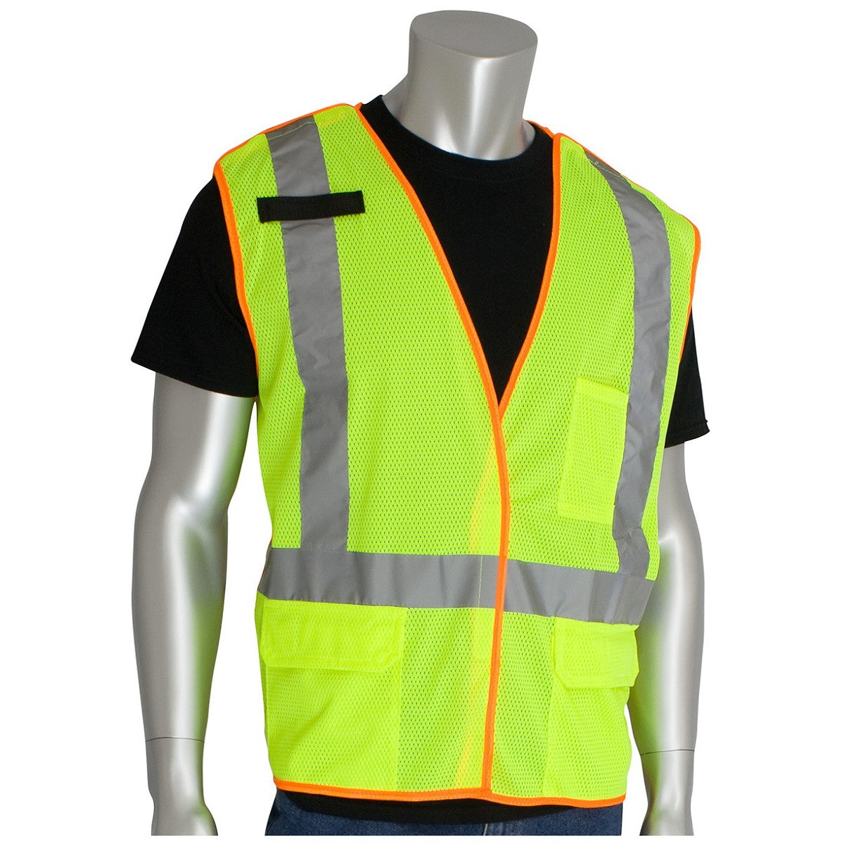 Yellow/Lime Safety Vests - PIP - Breakaway Mesh Design