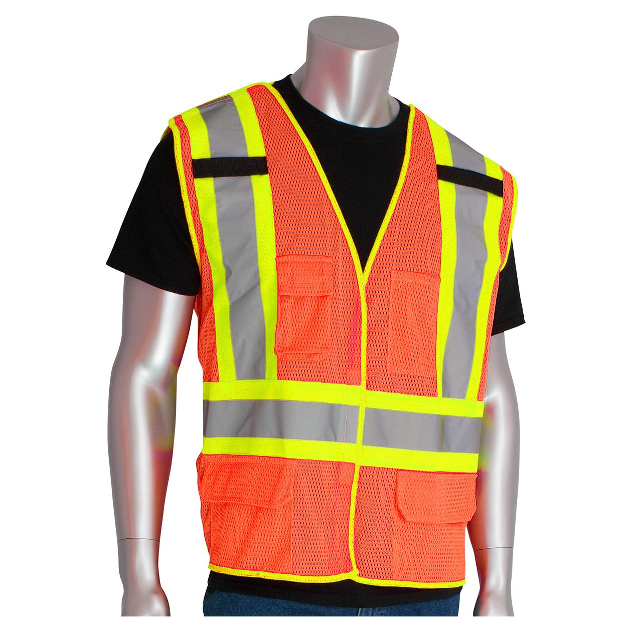 Yellow/Lime Safety Vest - PIP - Breakaway Design