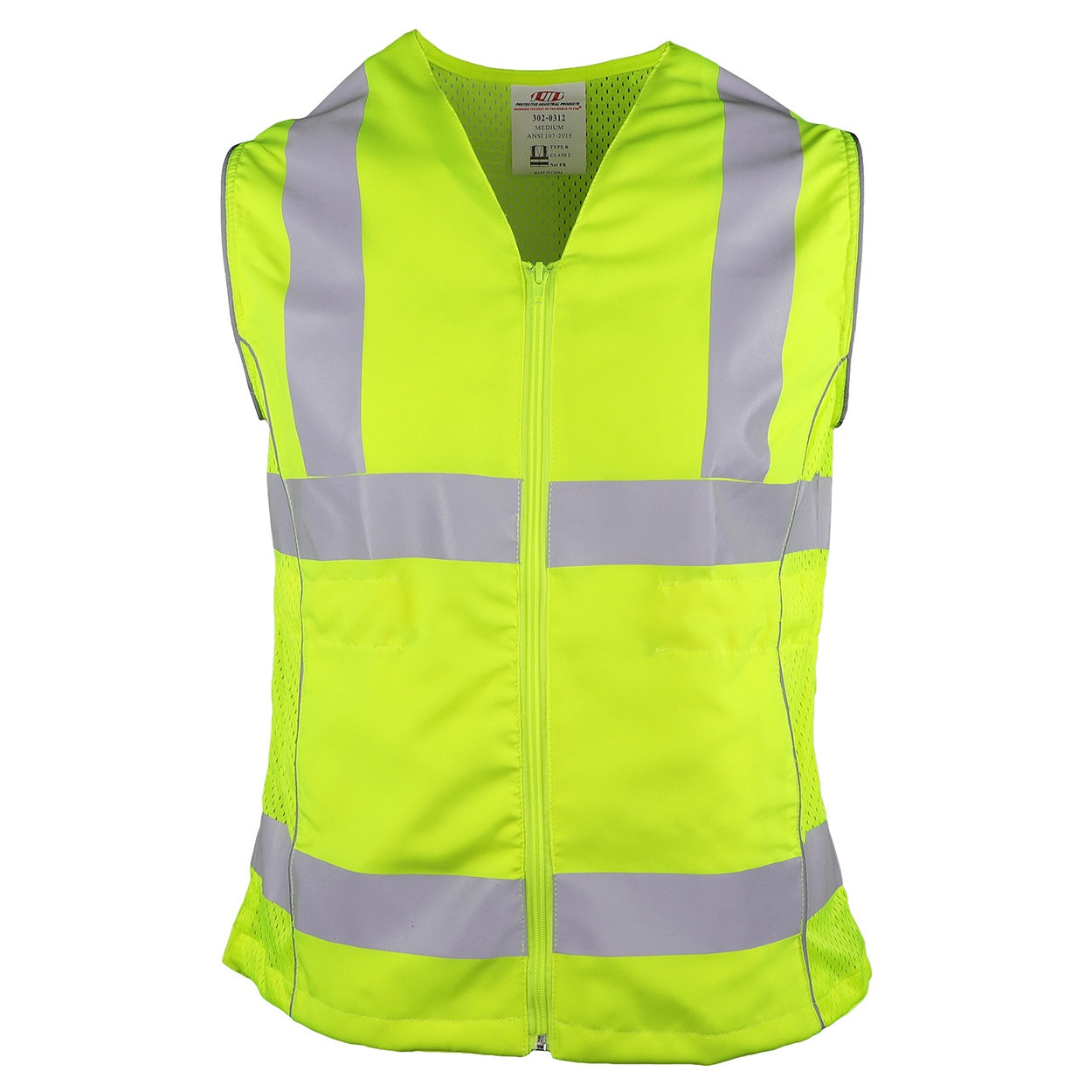Yellow/Lime Safety Vest - PIP - Women's Contoured Design