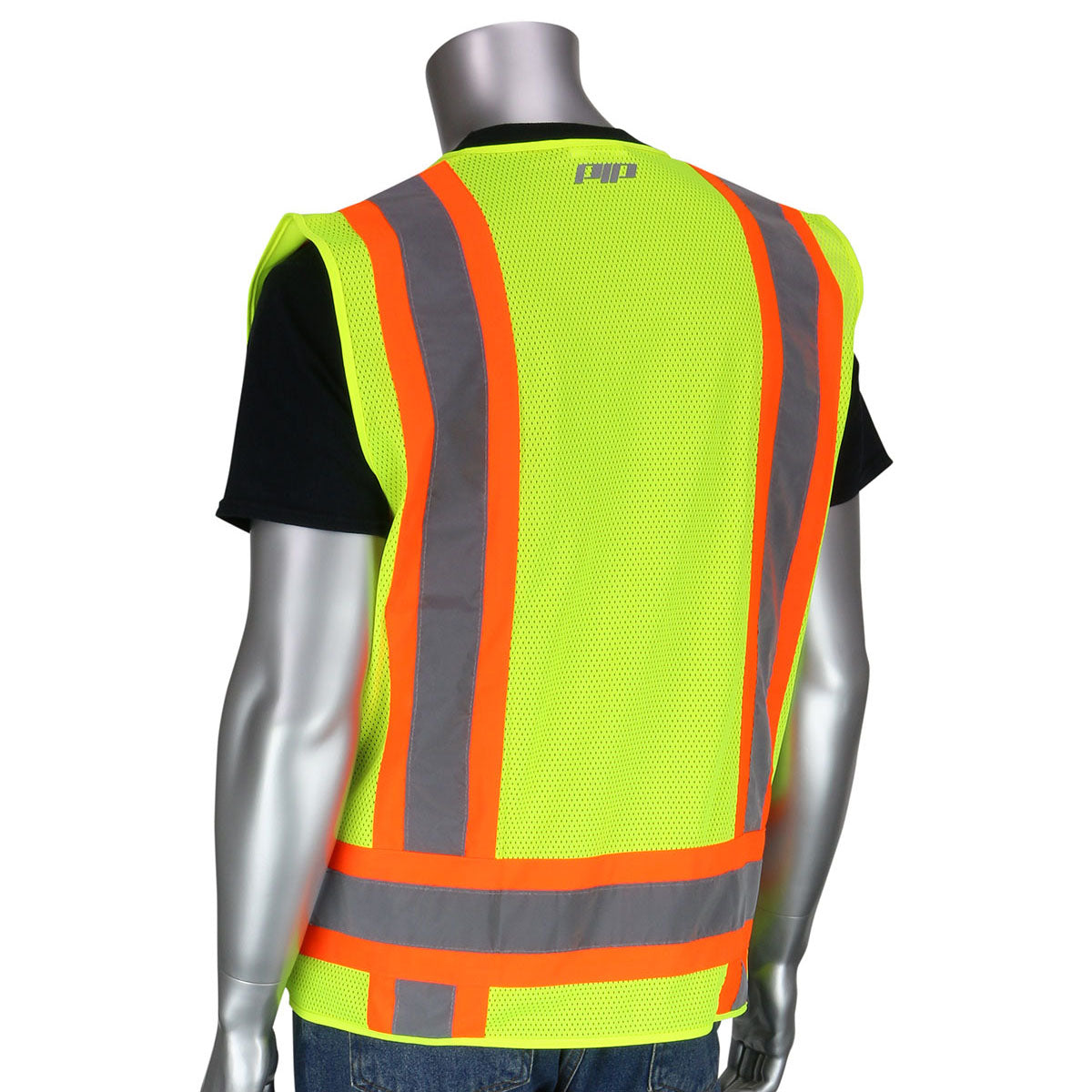 Yellow/Lime Safety Vests - PIP - Mesh Reflective Safety