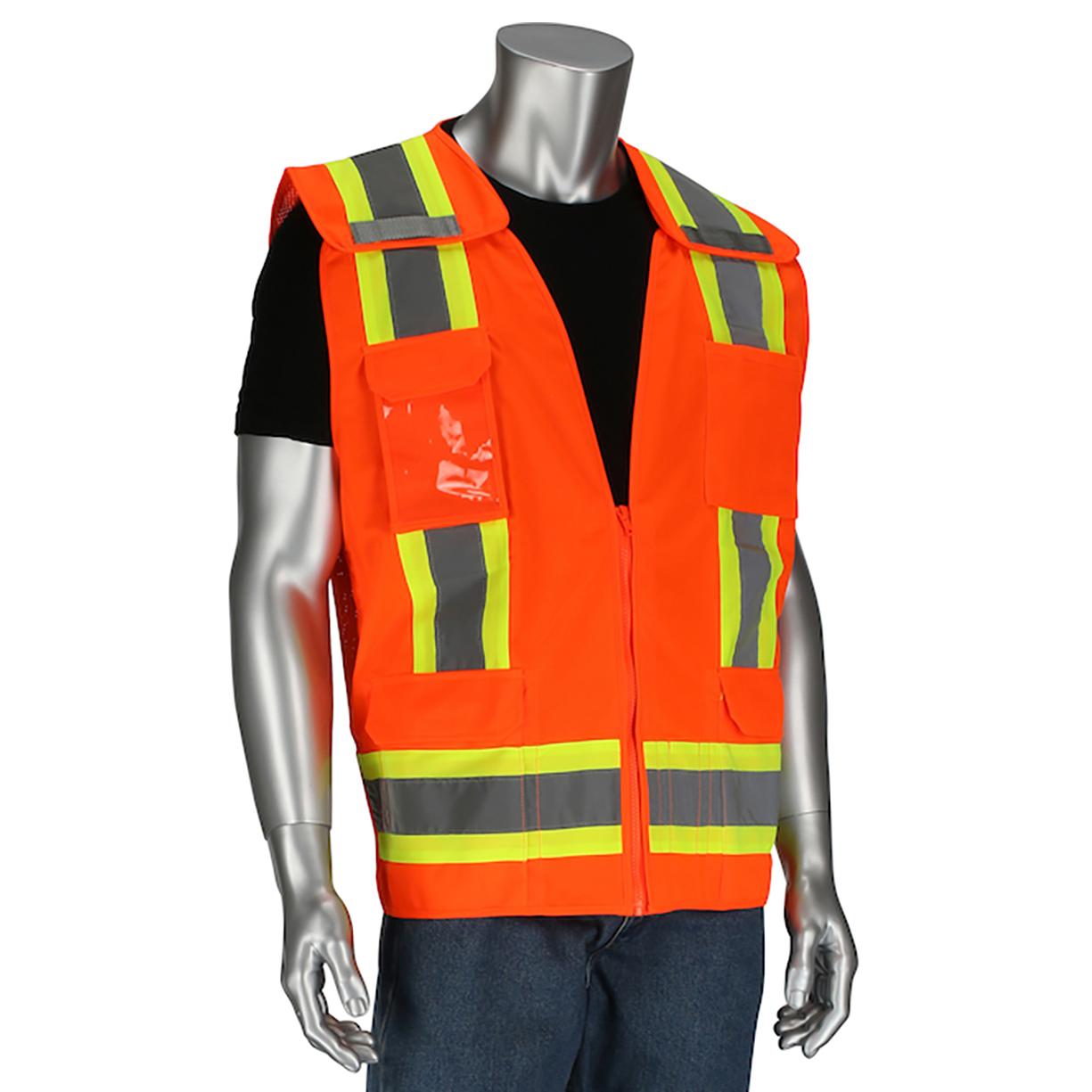 Yellow/Lime Safety Vests - PIP - Breakaway Mesh Design