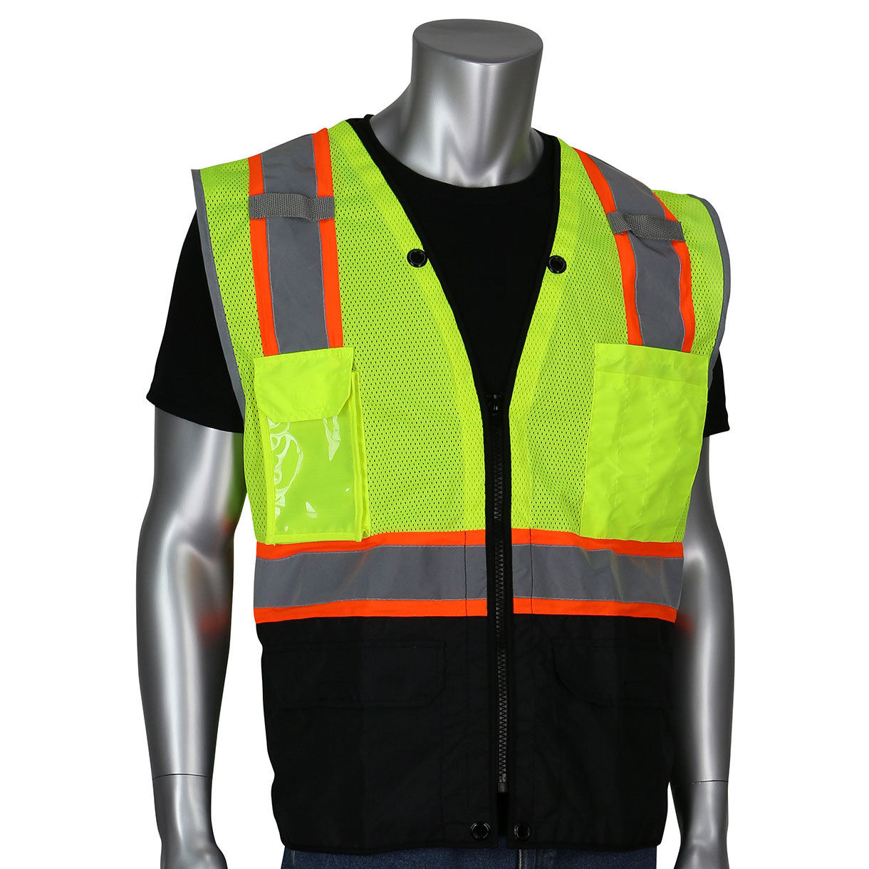 Yellow/Lime Safety Vest - PIP - Breathable Mesh