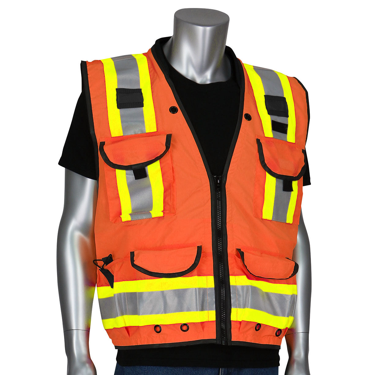 Yellow/Lime Safety Vests - PIP - Reflective Design