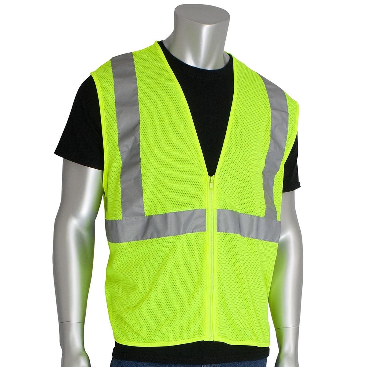 Yellow/Lime Safety Vest - PIP - Breathable Mesh