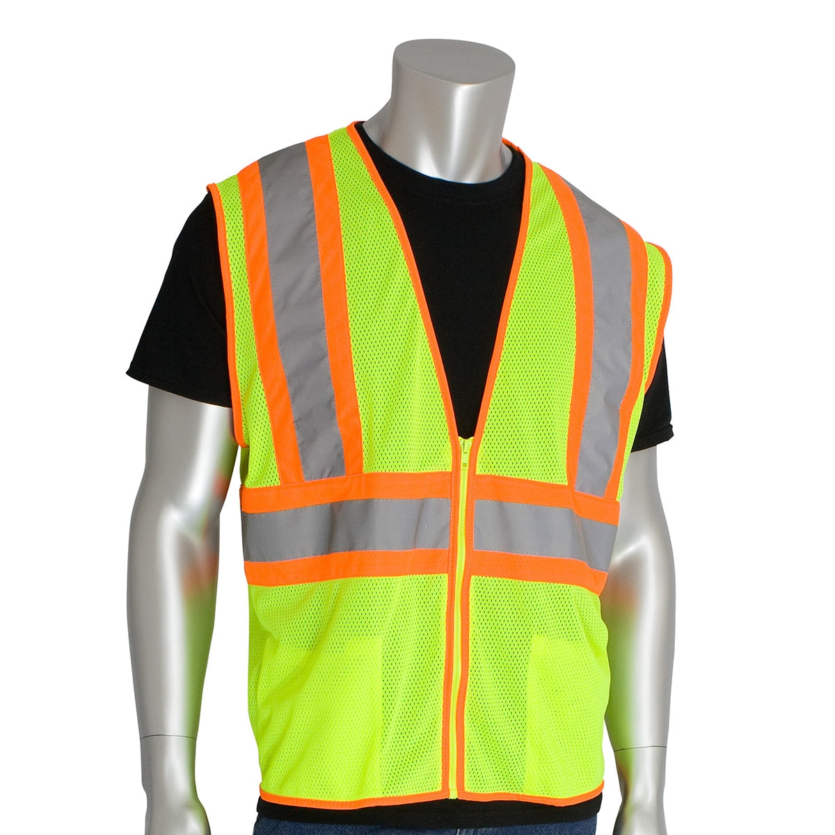 Yellow/Lime Safety Vests - PIP - Breathable Mesh