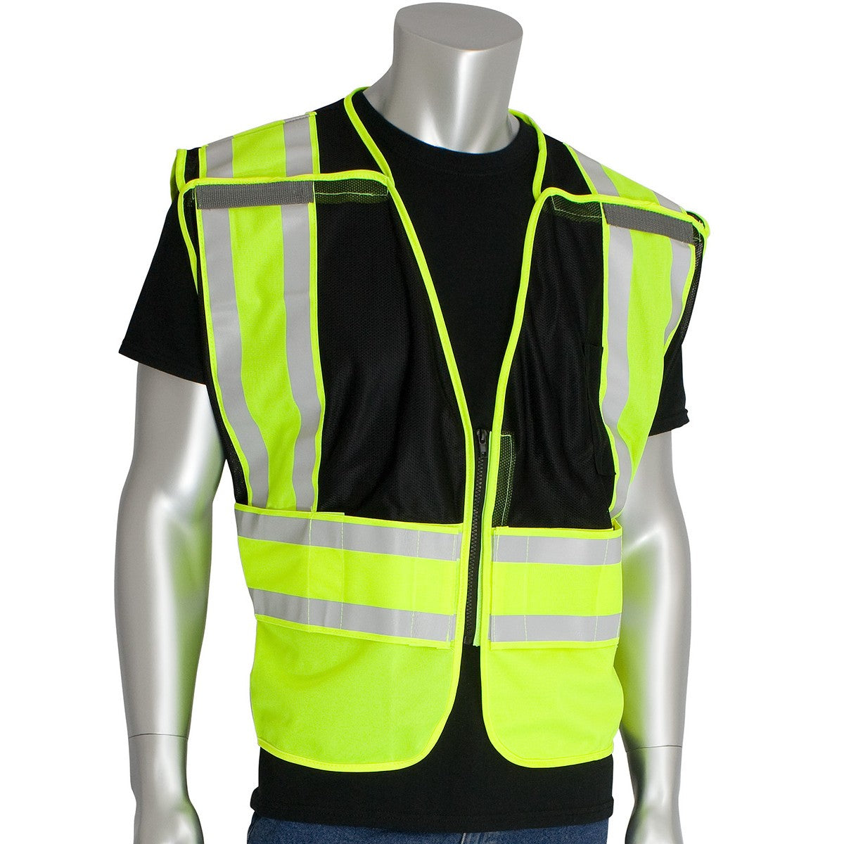 Yellow/Black Safety Vest - PIP - High Visibility Gear