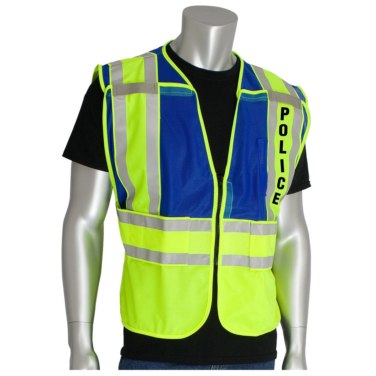 Yellow/Blue Safety Vest - PIP - High-Visibility Design