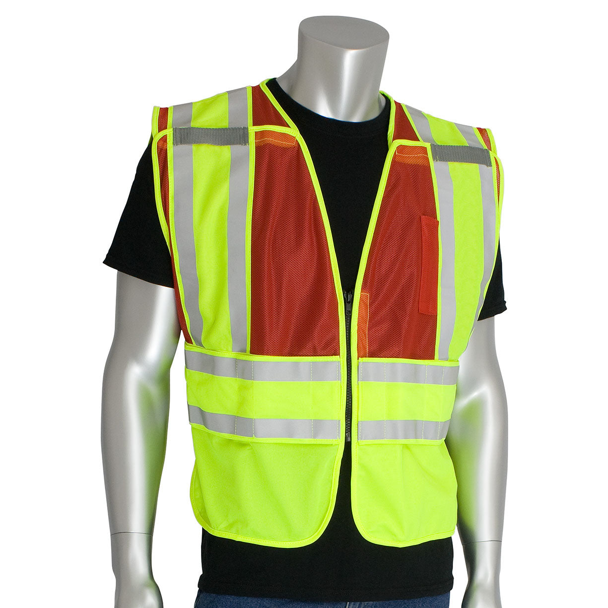 Yellow/Black Safety Vest - PIP - High Visibility Gear