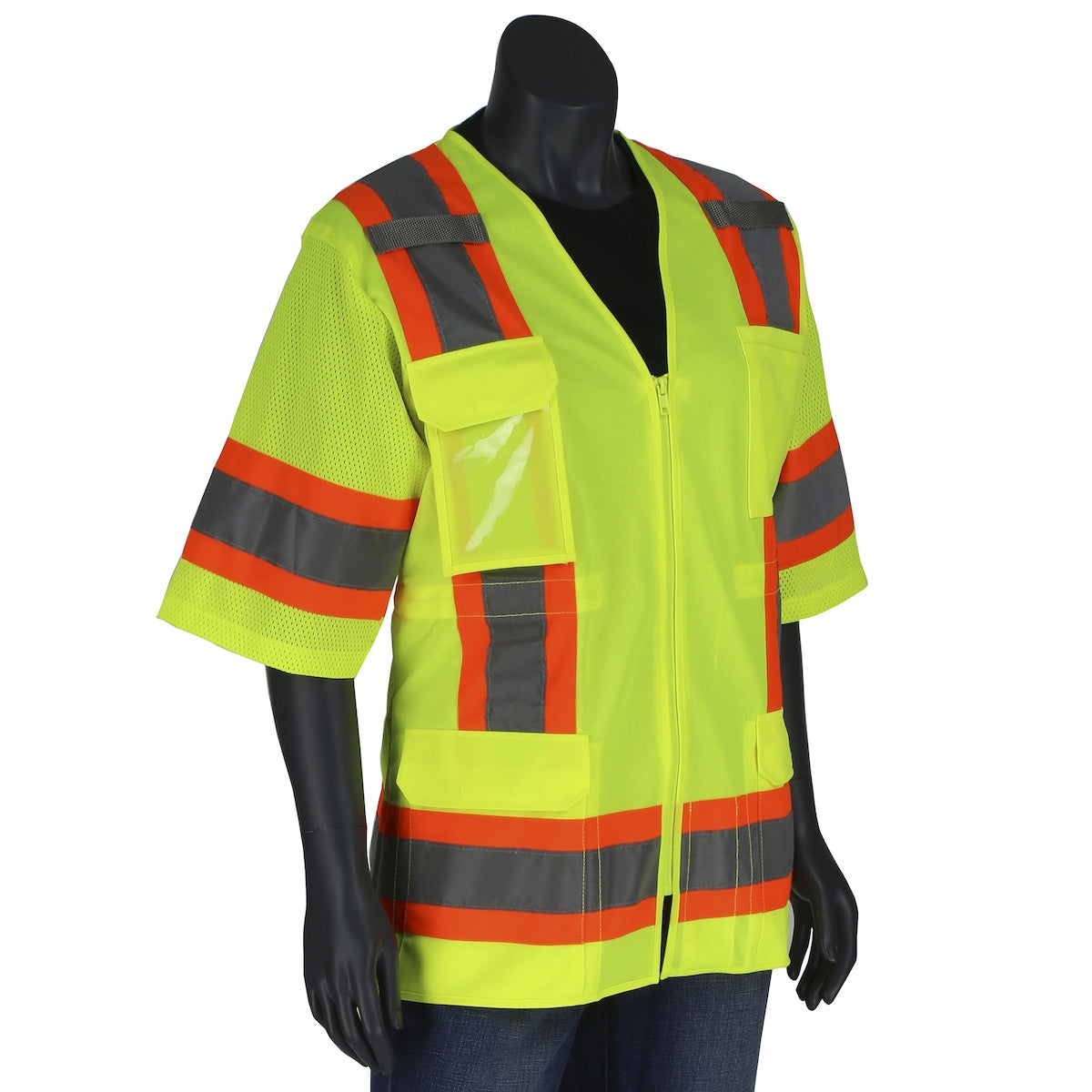 Yellow/Lime Safety Vests - PIP - Women's Adjustable Fit