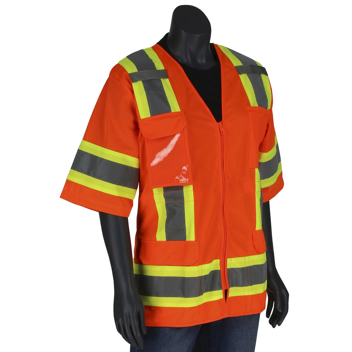 Yellow/Lime Safety Vests - PIP - Women's Adjustable Fit