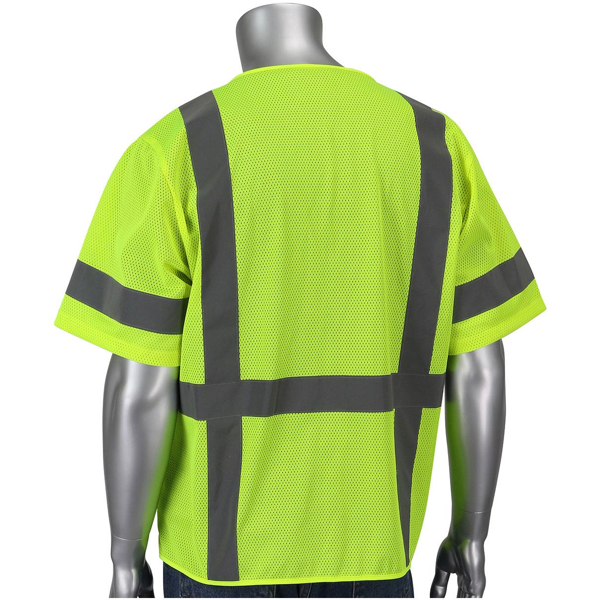 Yellow/Lime Safety Vest - PIP - Reflective Mesh
