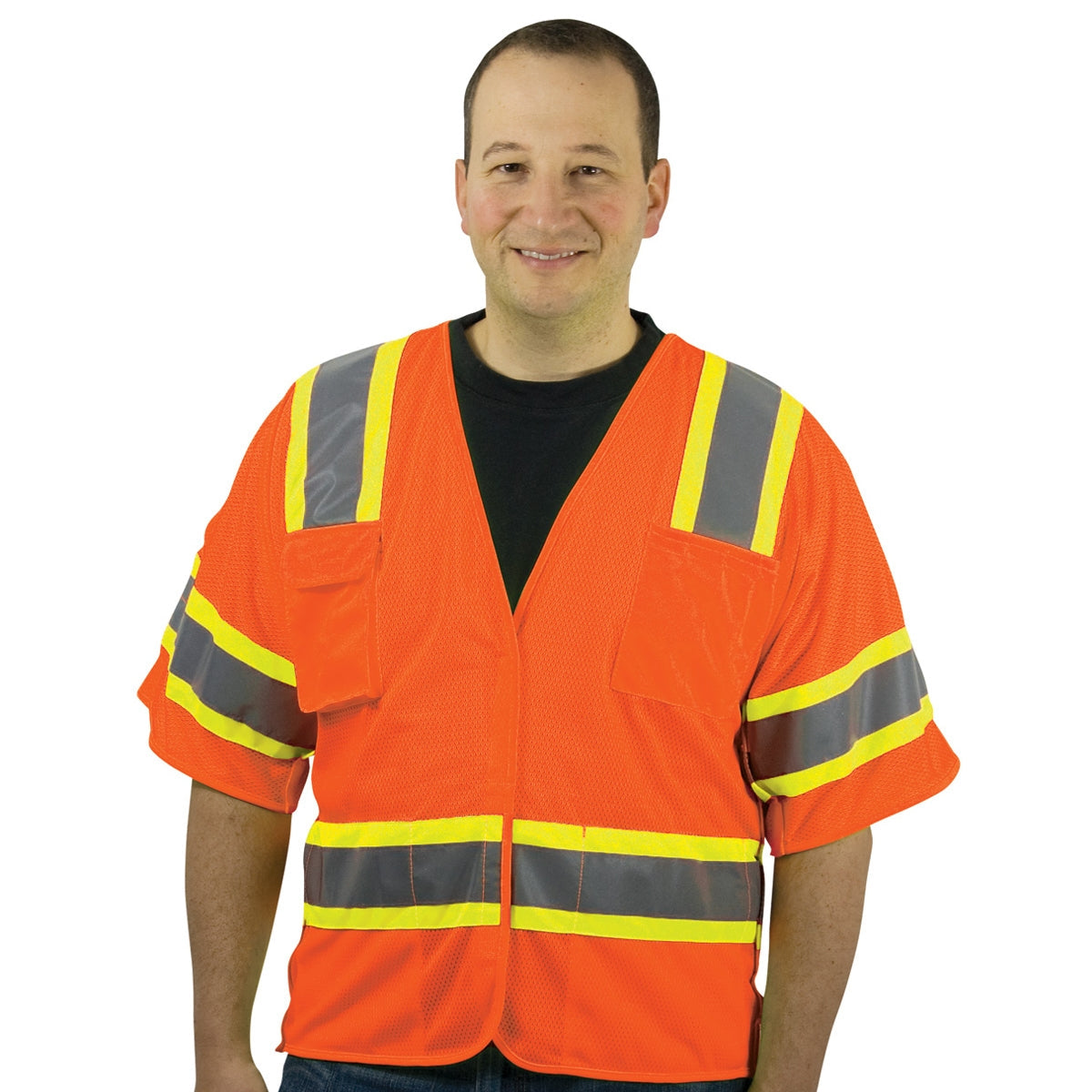 Yellow/Lime Safety Vests - PIP - Breakaway Design