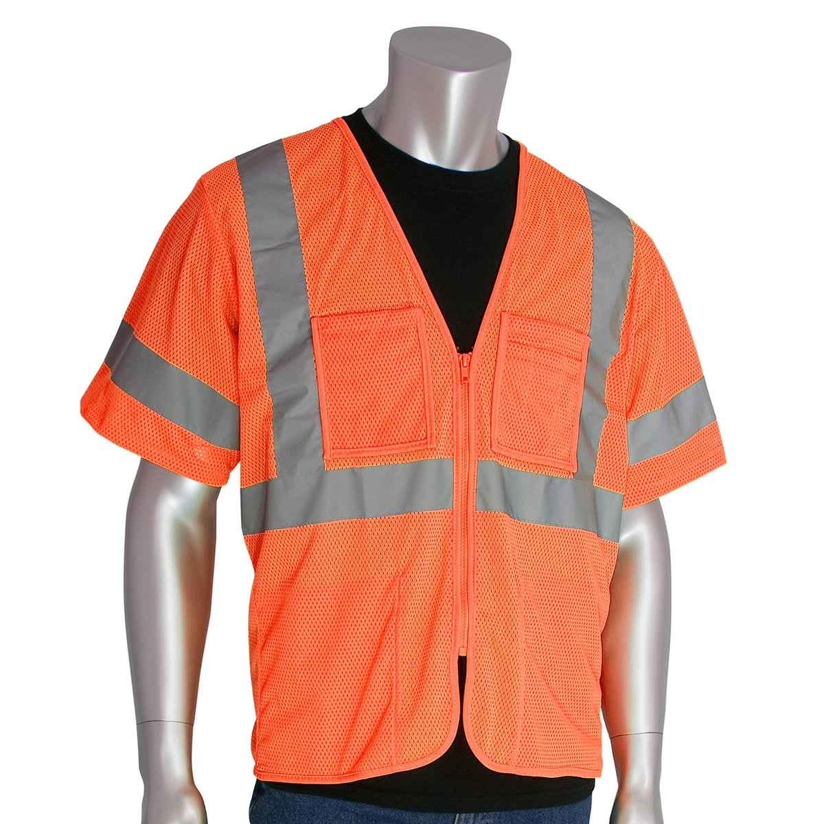 Yellow/Lime Safety Vest - PIP - Breathable Mesh