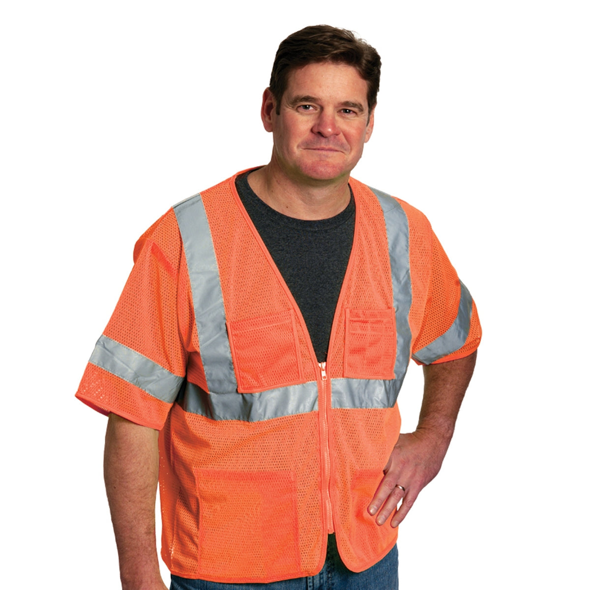 Yellow/Lime Safety Vest - PIP - Breathable Mesh