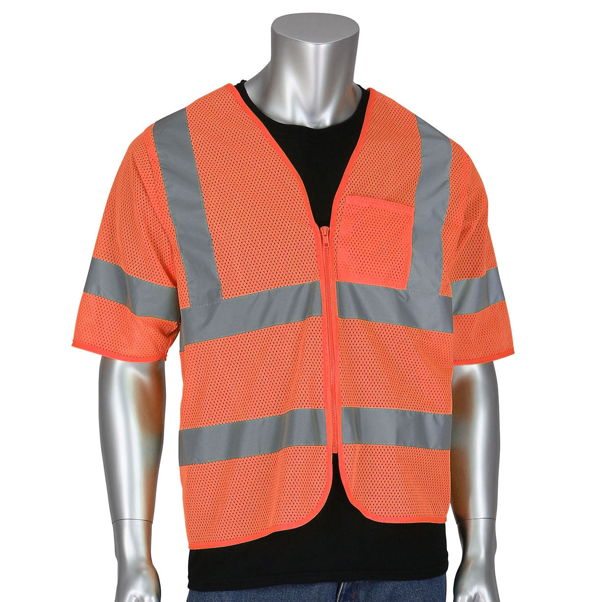 Yellow/Lime Safety Vests - PIP - Reflective Mesh Design