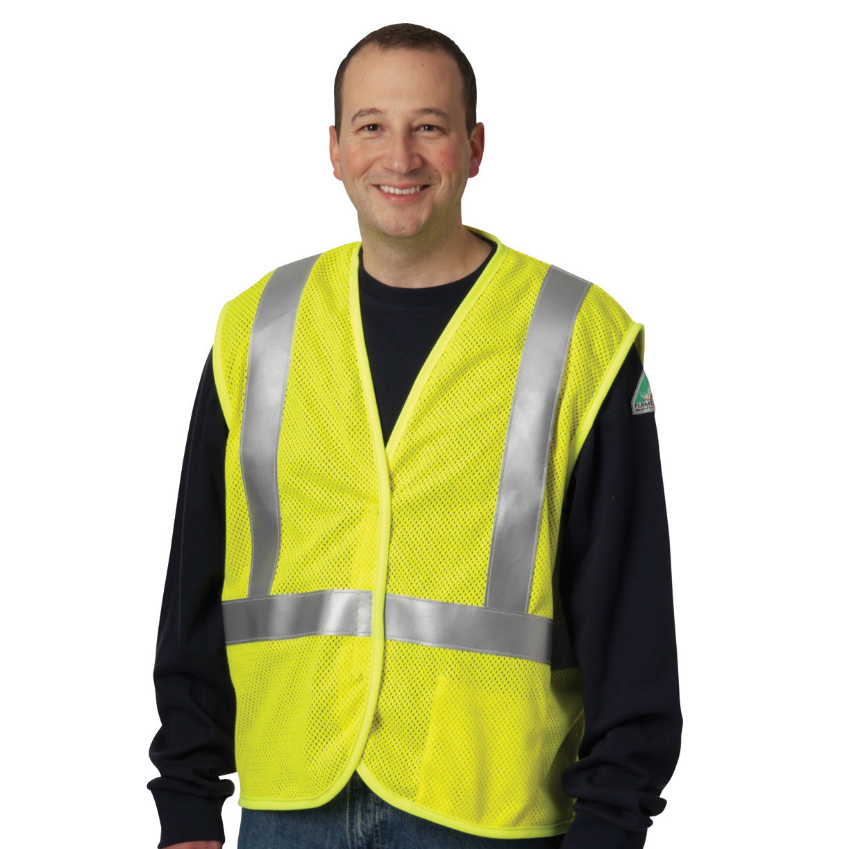 Yellow/Lime Safety Vests - PIP - Flame Resistant Mesh