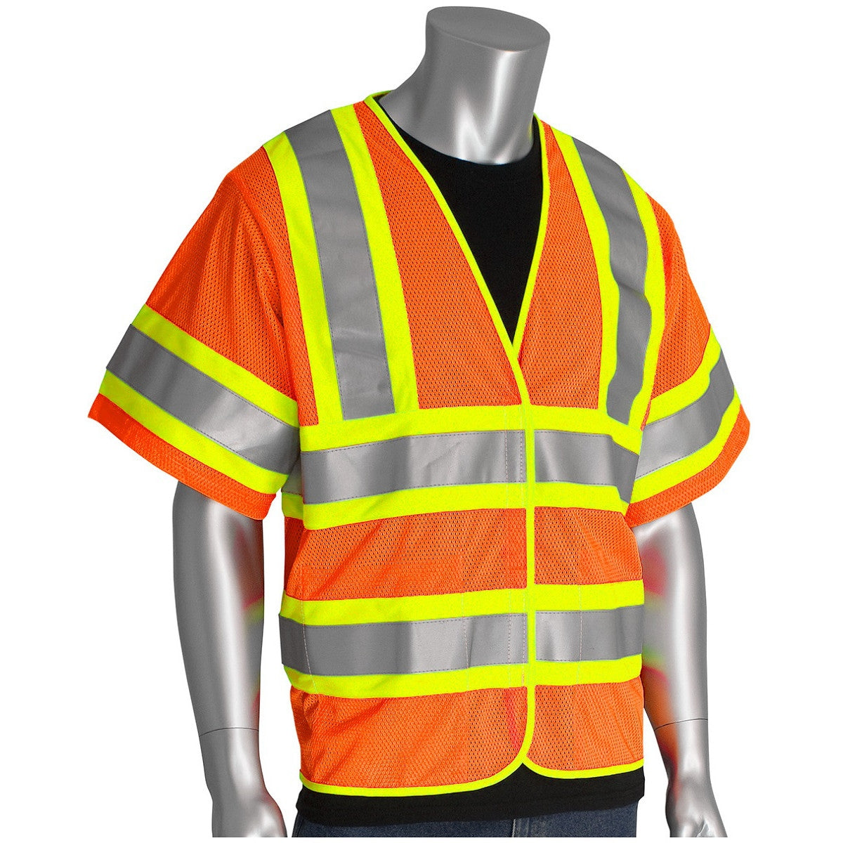Yellow/Lime Safety Vest - PIP - Self Extinguishing Mesh