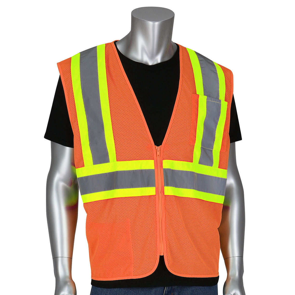 Yellow/Lime Safety Vests - PIP - Self Extinguishing Mesh