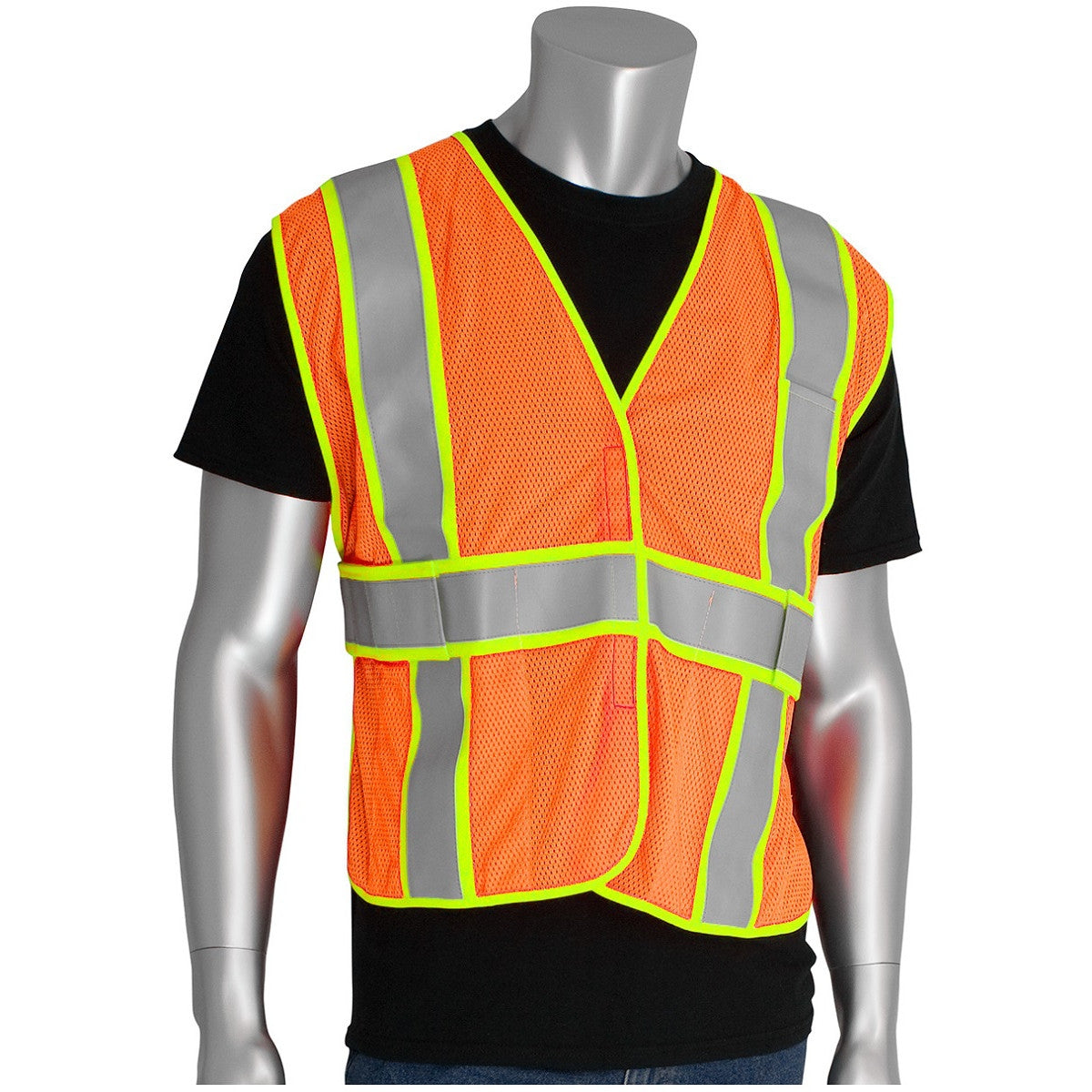 Yellow/Lime Safety Vests - PIP - Self Extinguishing Mesh