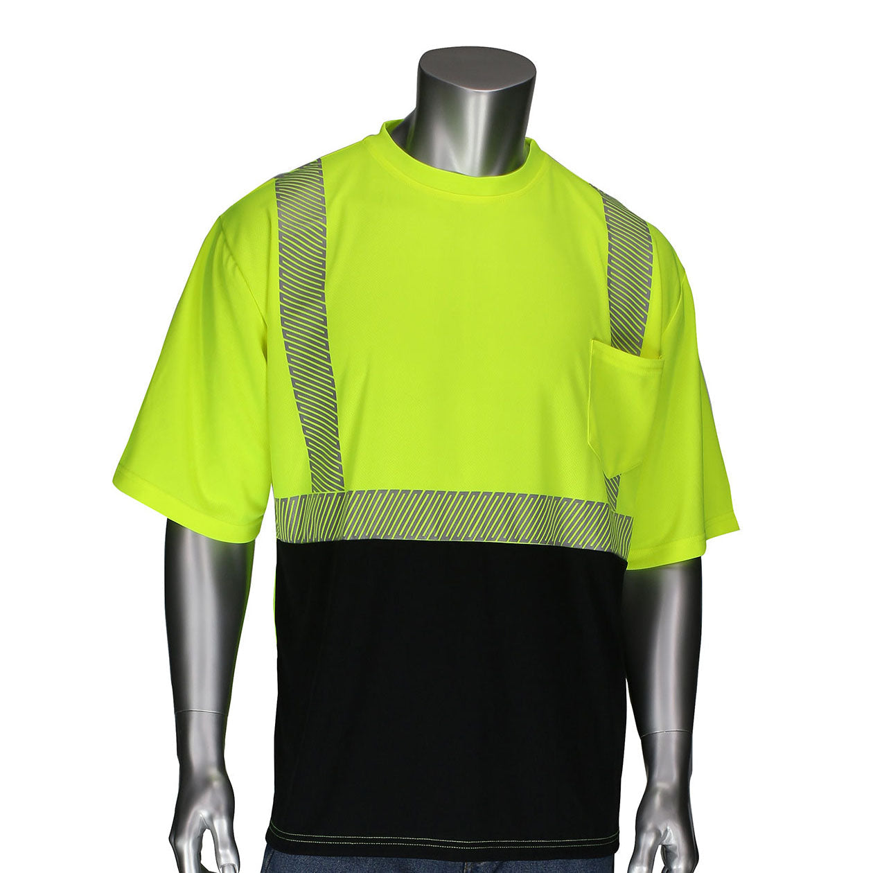 Yellow/Lime Safety Shirts - PIP - High-Visibility Fabric