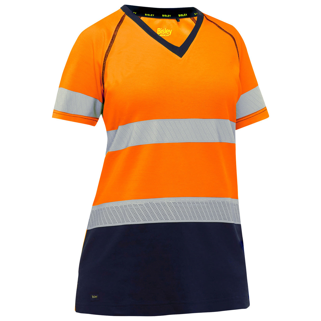 Orange/Navy Safety Shirt - PIP - Women's Reflective