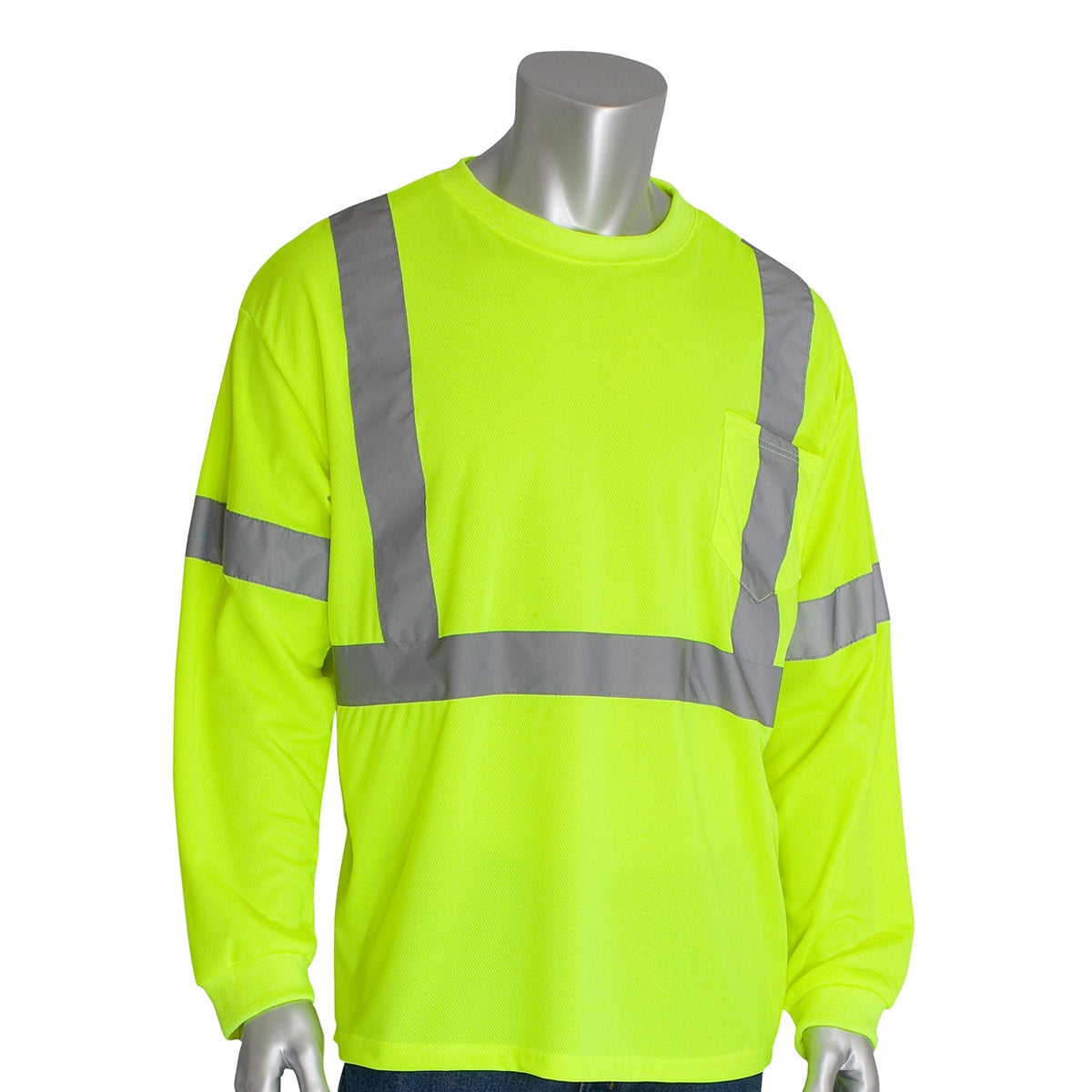 Yellow/Lime Safety Shirt - PIP - Reflective Visibility