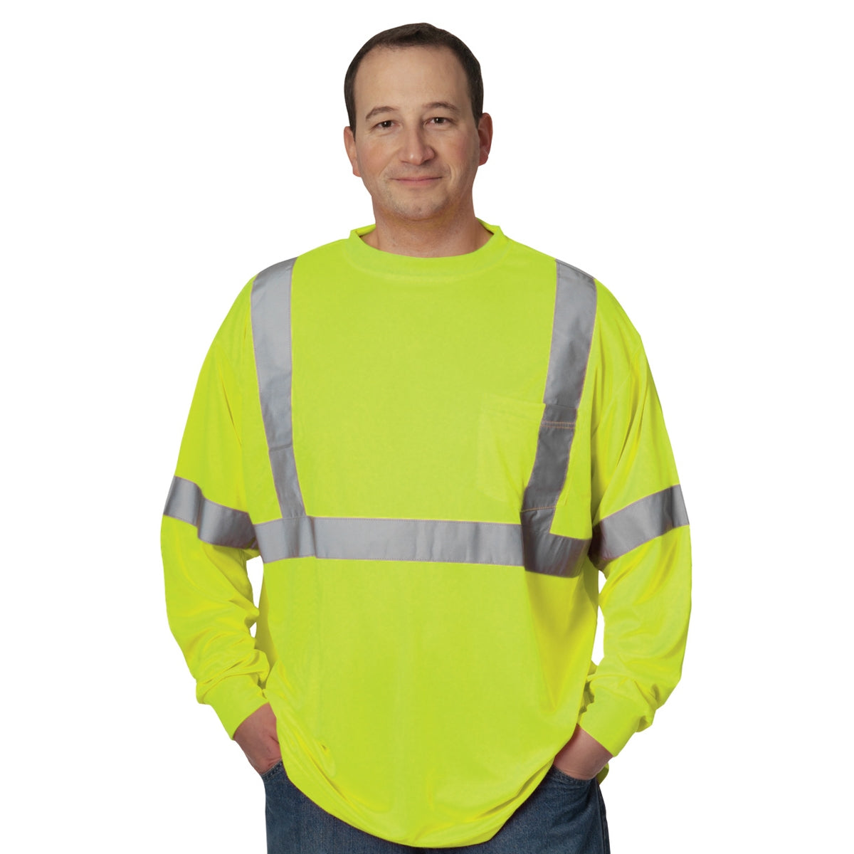 Yellow/Lime Safety Shirt - PIP - Reflective Visibility