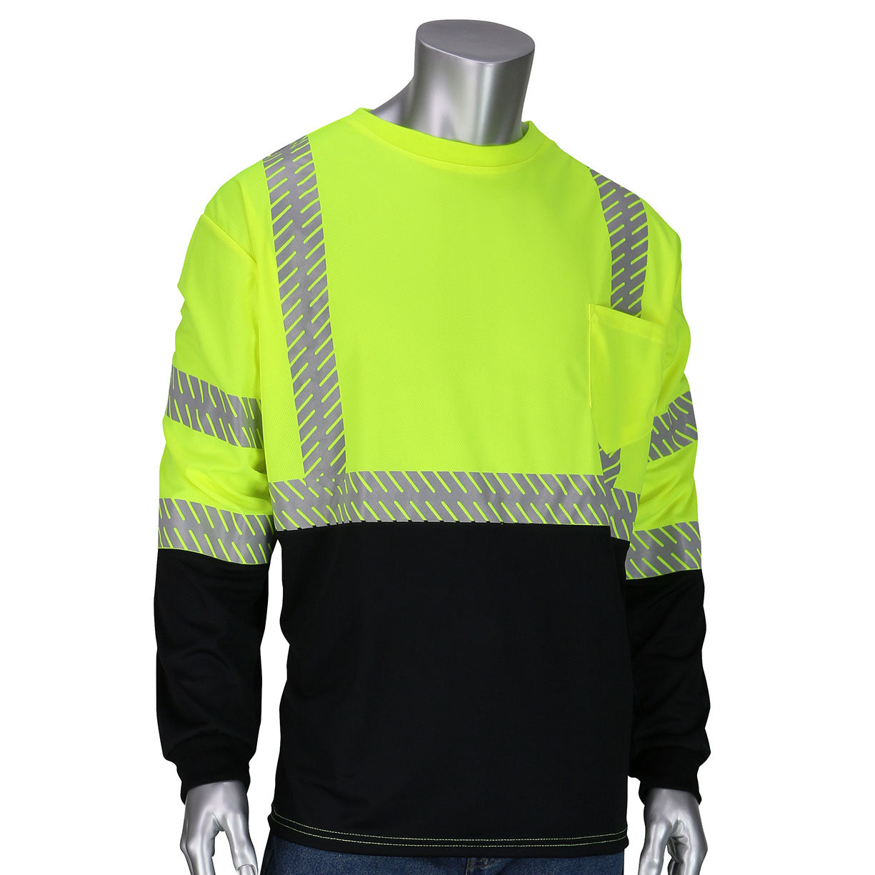 Yellow Lime Safety Shirt - PIP - Built-In Insect Repellent