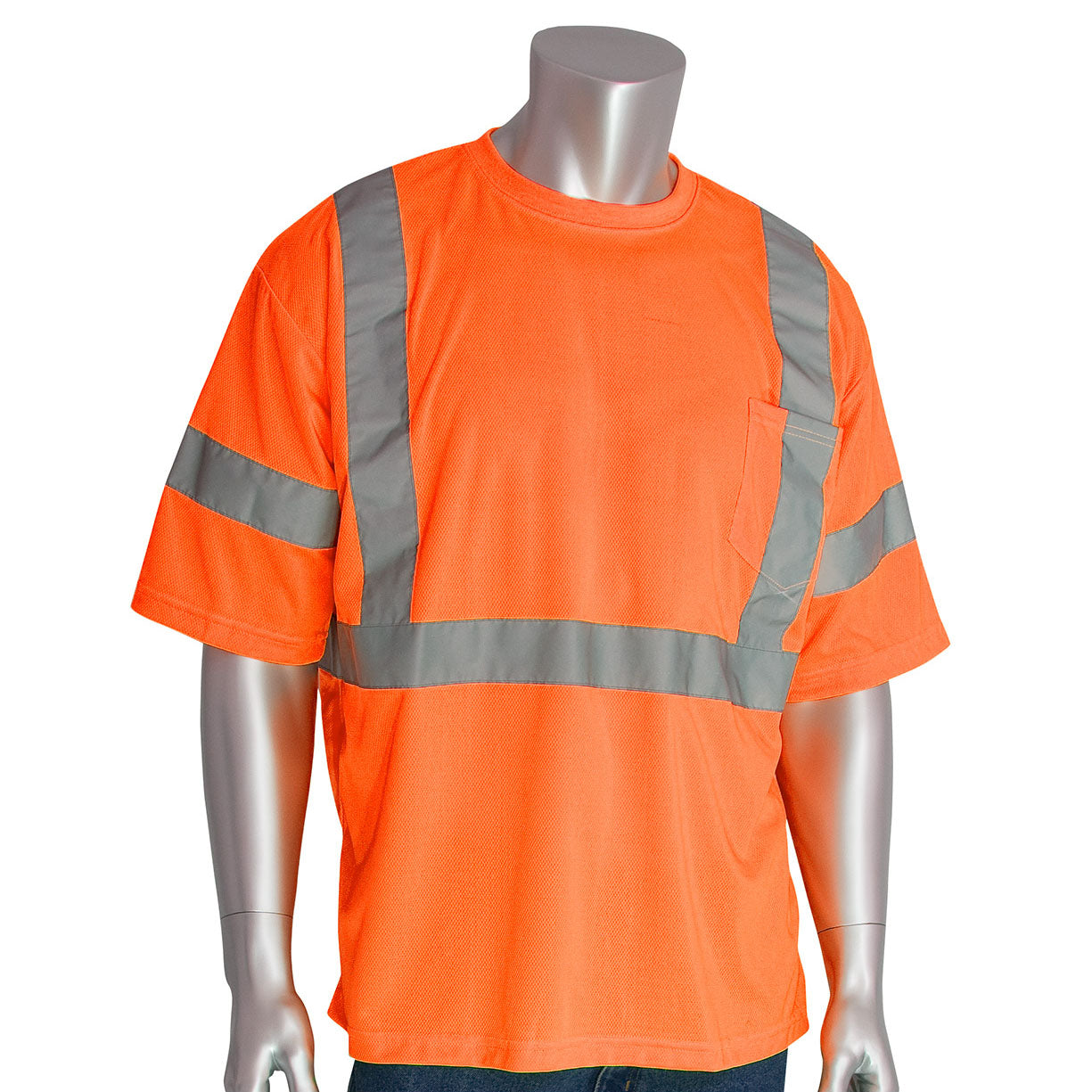 Yellow/Lime Safety Shirt - PIP - Moisture Wicking