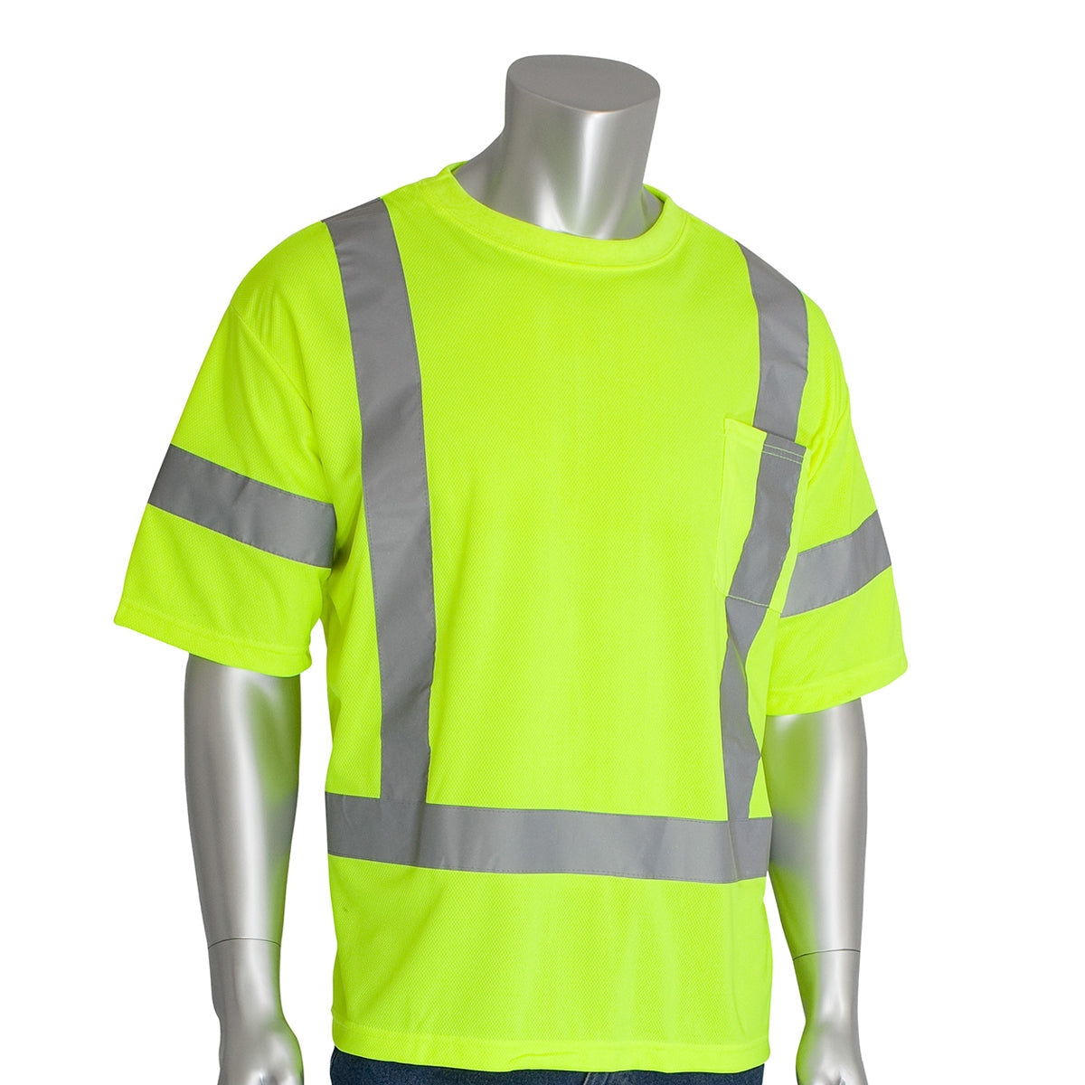 Yellow/Lime Safety Shirt - PIP - Reflective Comfort