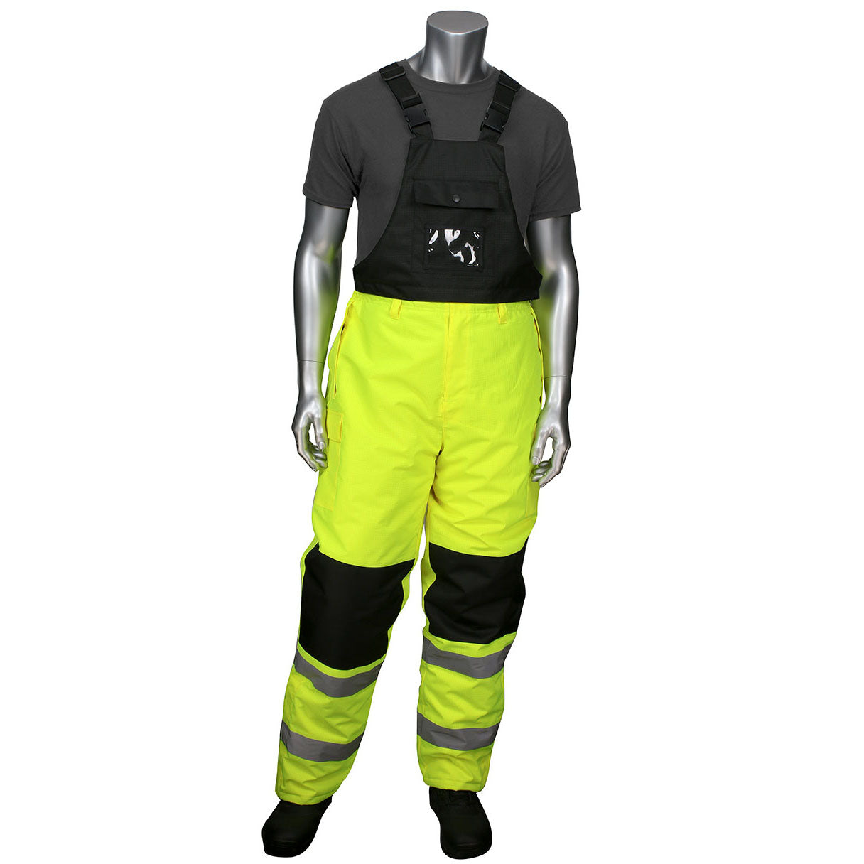 Yellow/Lime Rain Pants - PIP - Insulated Bib