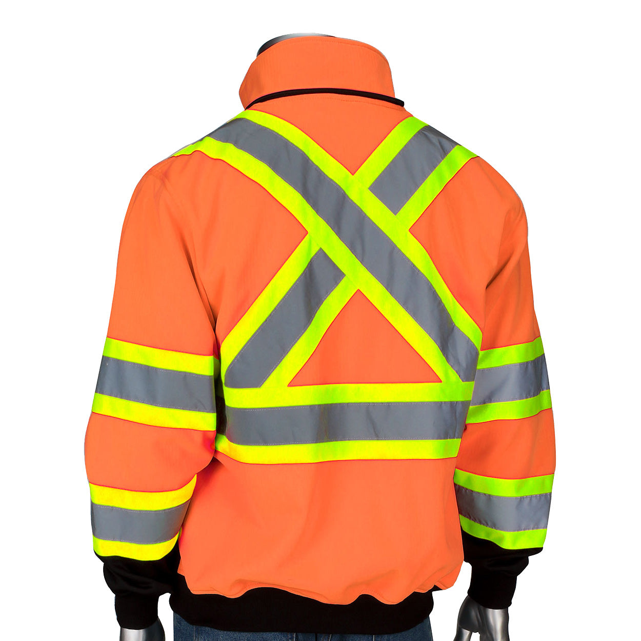 Yellow/Lime Safety Sweatshirt - PIP - Two-Tone Design
