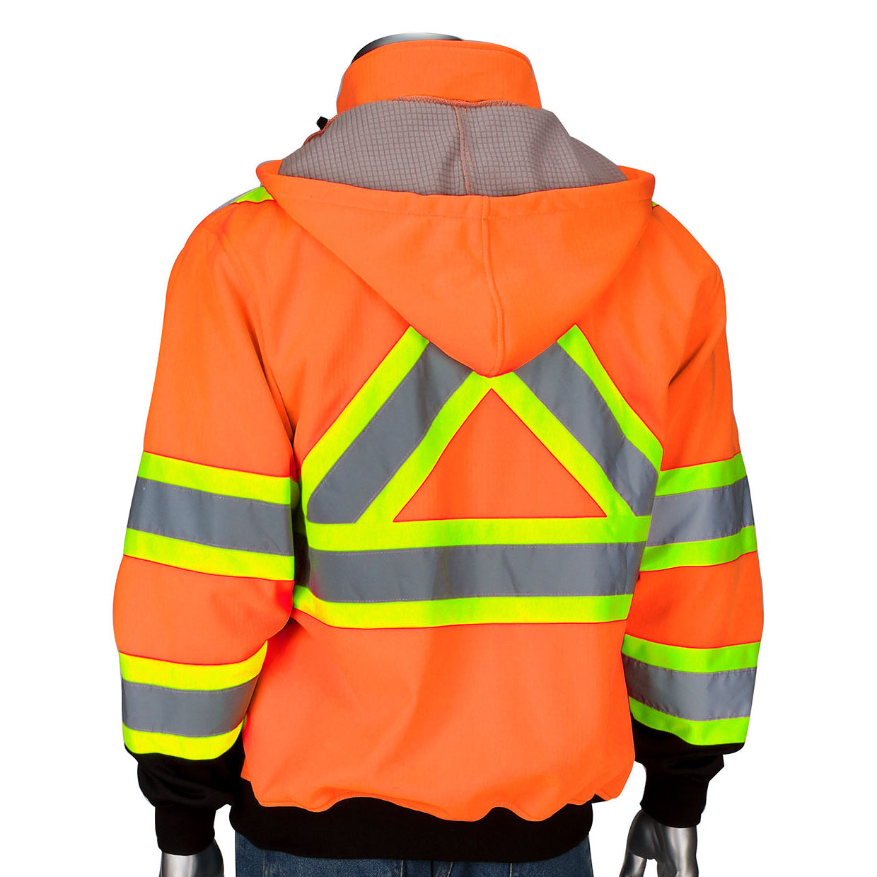 Yellow/Lime Safety Sweatshirt - PIP - Two-Tone Design