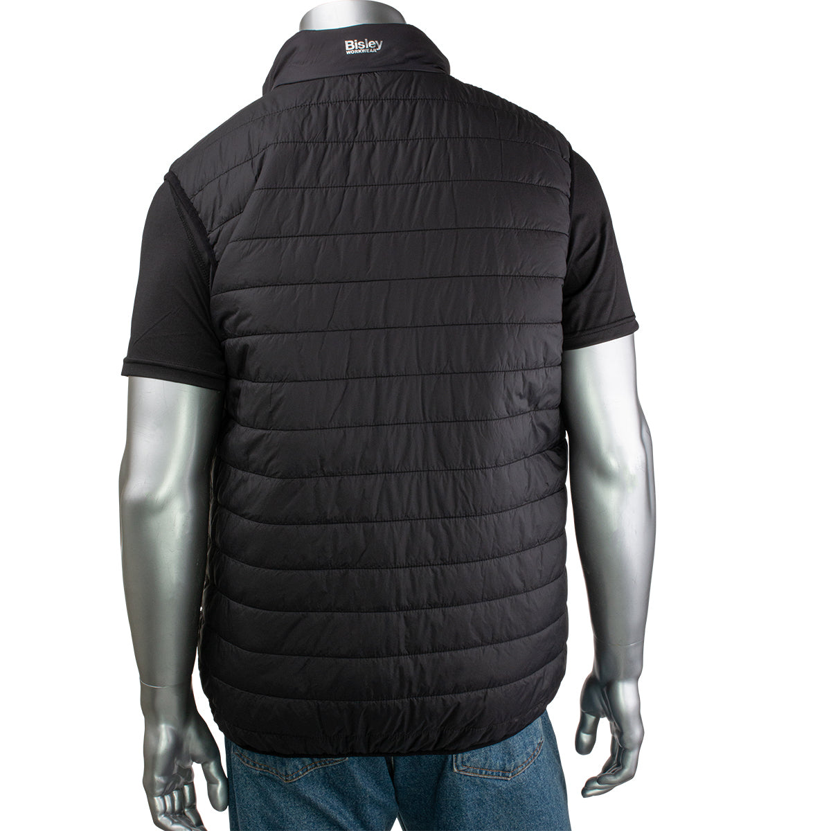 Yellow Lime Black Safety Vest - PIP - Reversible Puffer