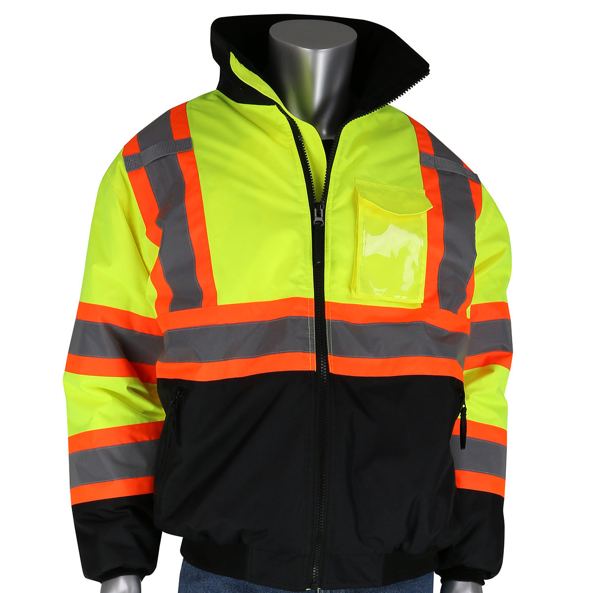 Yellow/Lime Safety Jacket - PIP - Waterproof Bomber