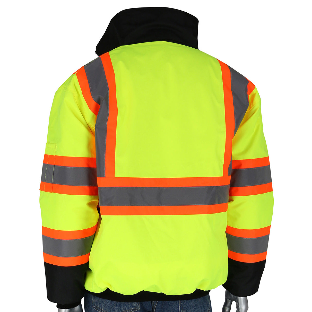 Yellow/Lime Safety Jacket - PIP - Waterproof Bomber