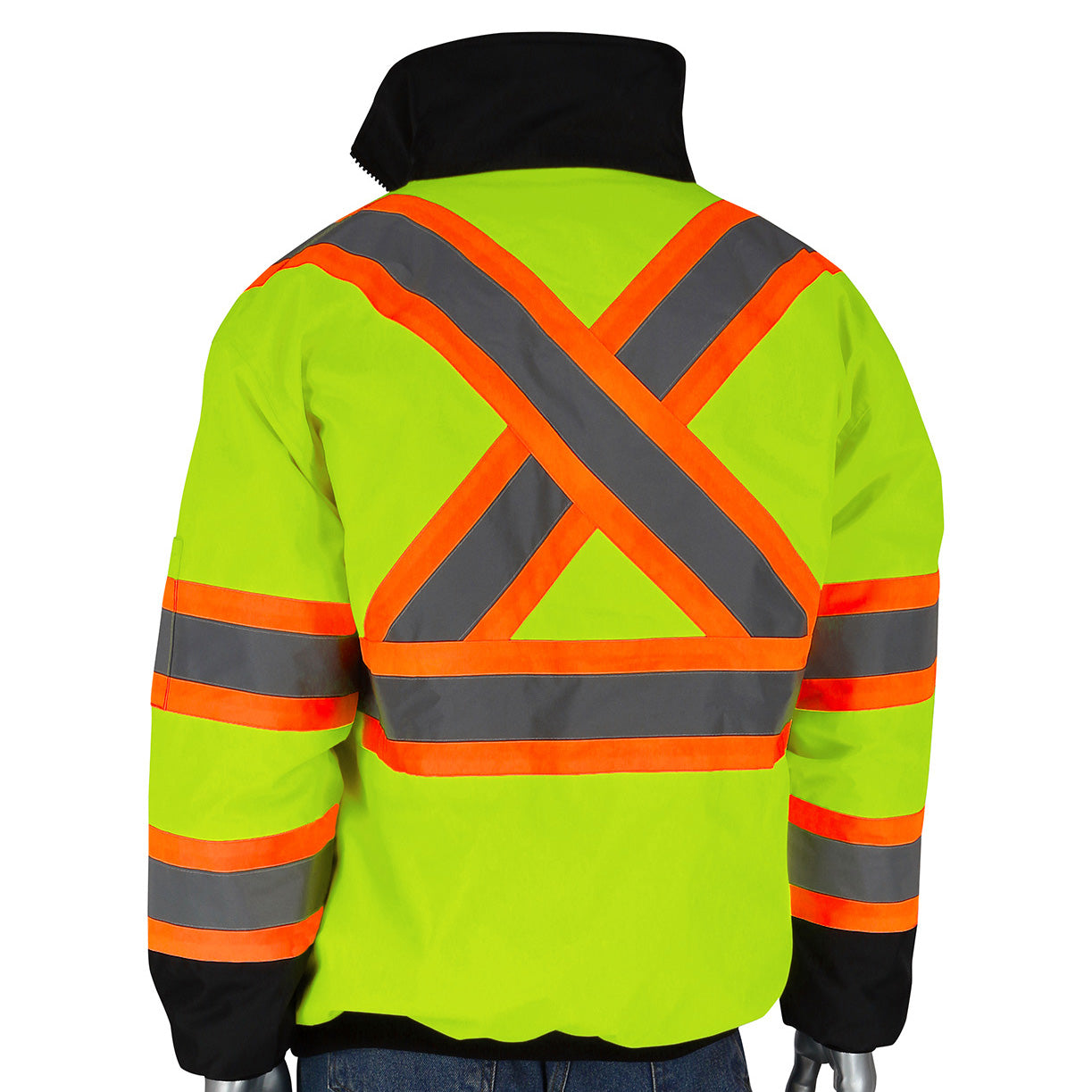 Yellow/Lime Safety Jacket - PIP - Quilted Insulation
