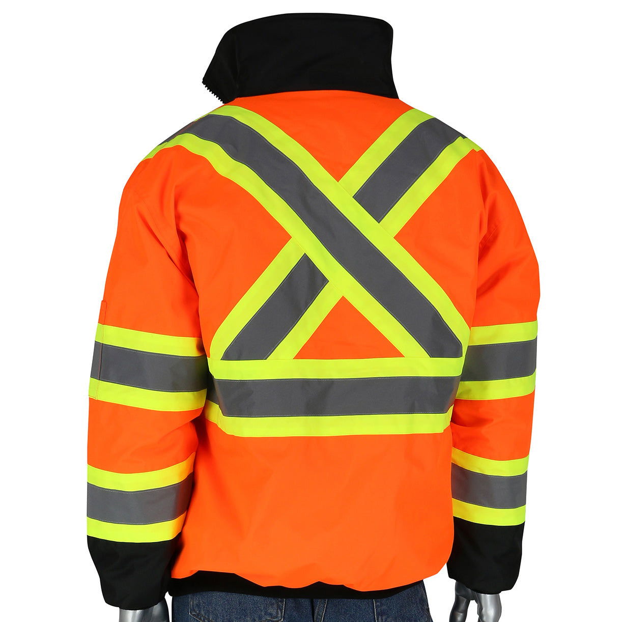 Yellow/Lime Safety Jacket - PIP - Quilted Insulation