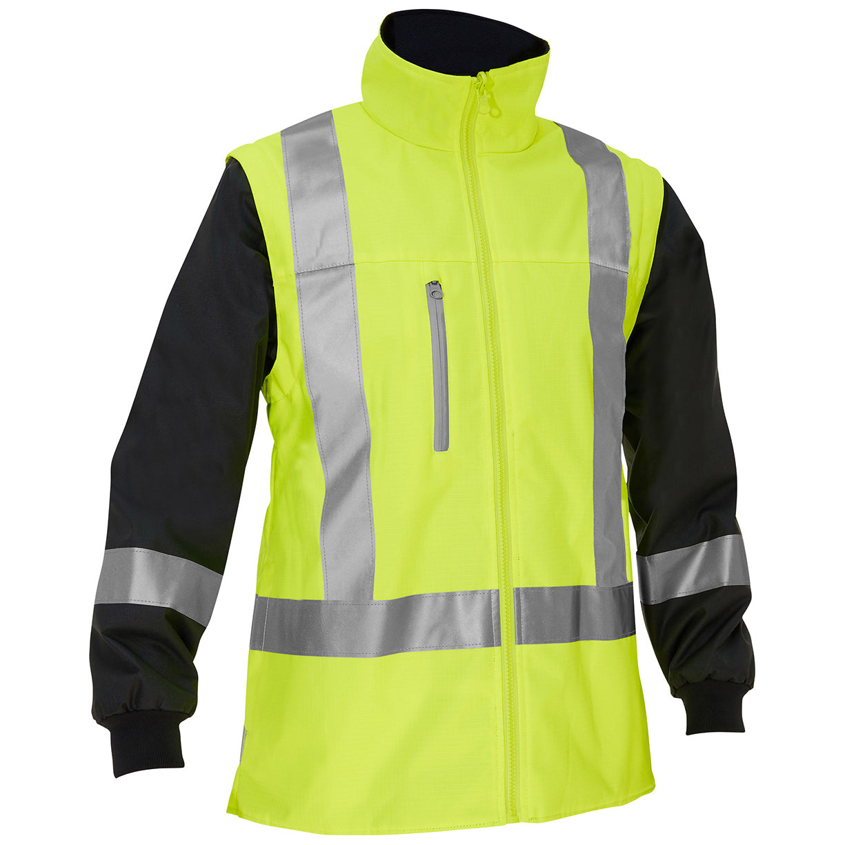 Yellow/Lime Safety Jacket - PIP - Waterproof Design