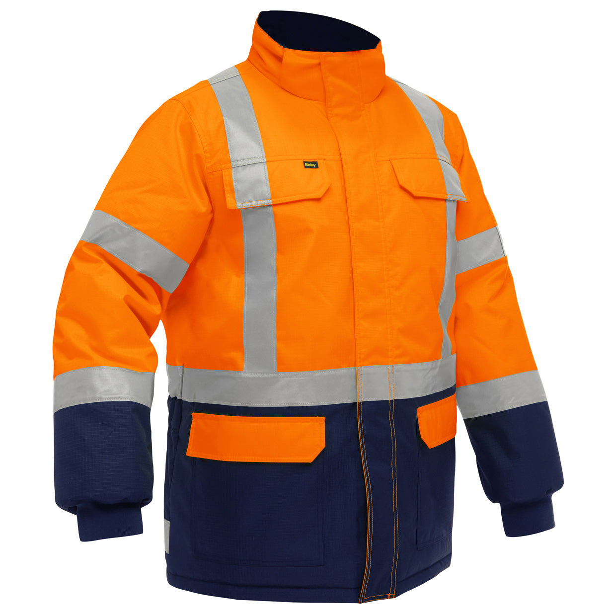Orange/Navy Safety Jacket - PIP - Extreme Cold Protection