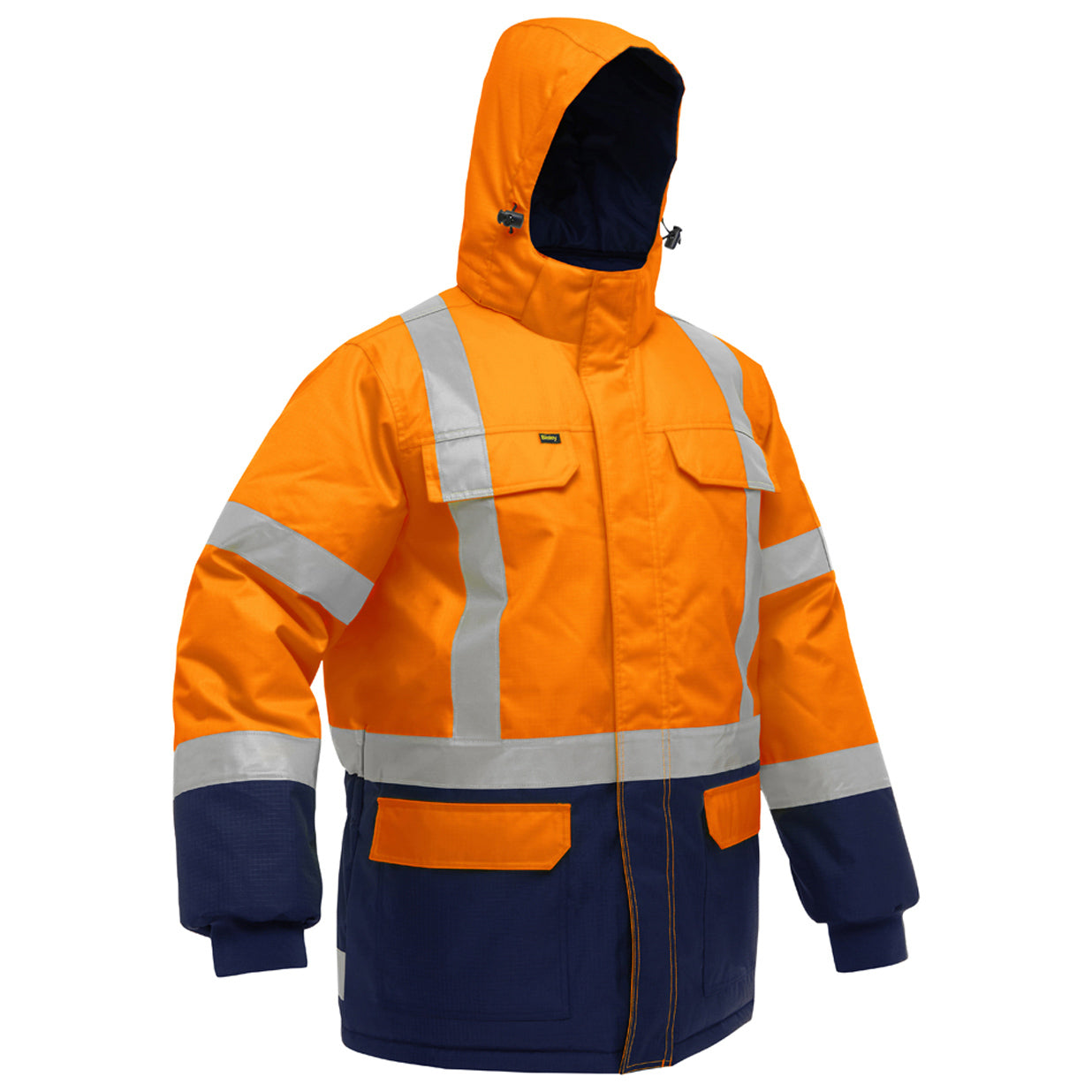 Orange/Navy Safety Jacket - PIP - Extreme Cold Protection